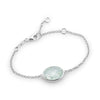 Paulina Petite Bracelet Aqua Green Silver