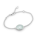 Paulina Petite Bracelet Aqua Green Silver