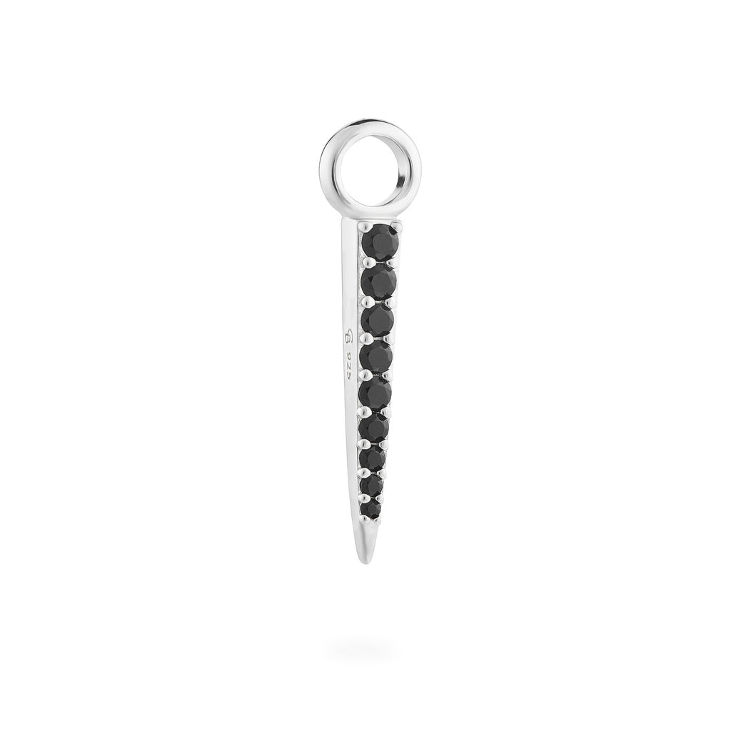 Signature Petite Spike Pendant Black Spinel