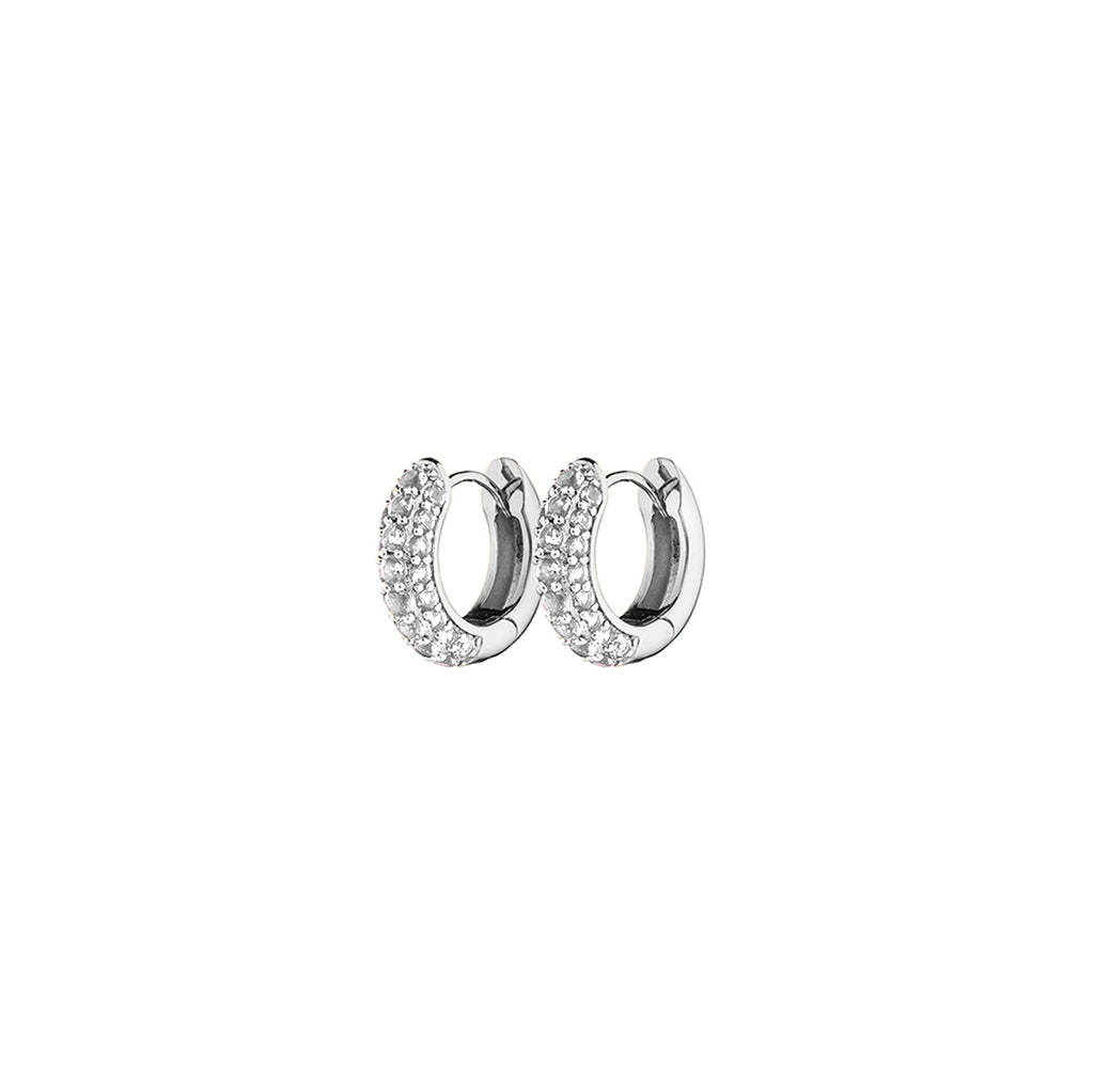 Timeless Tiny Hoops Rock Crystal - Charlotte Bonde Sthlm