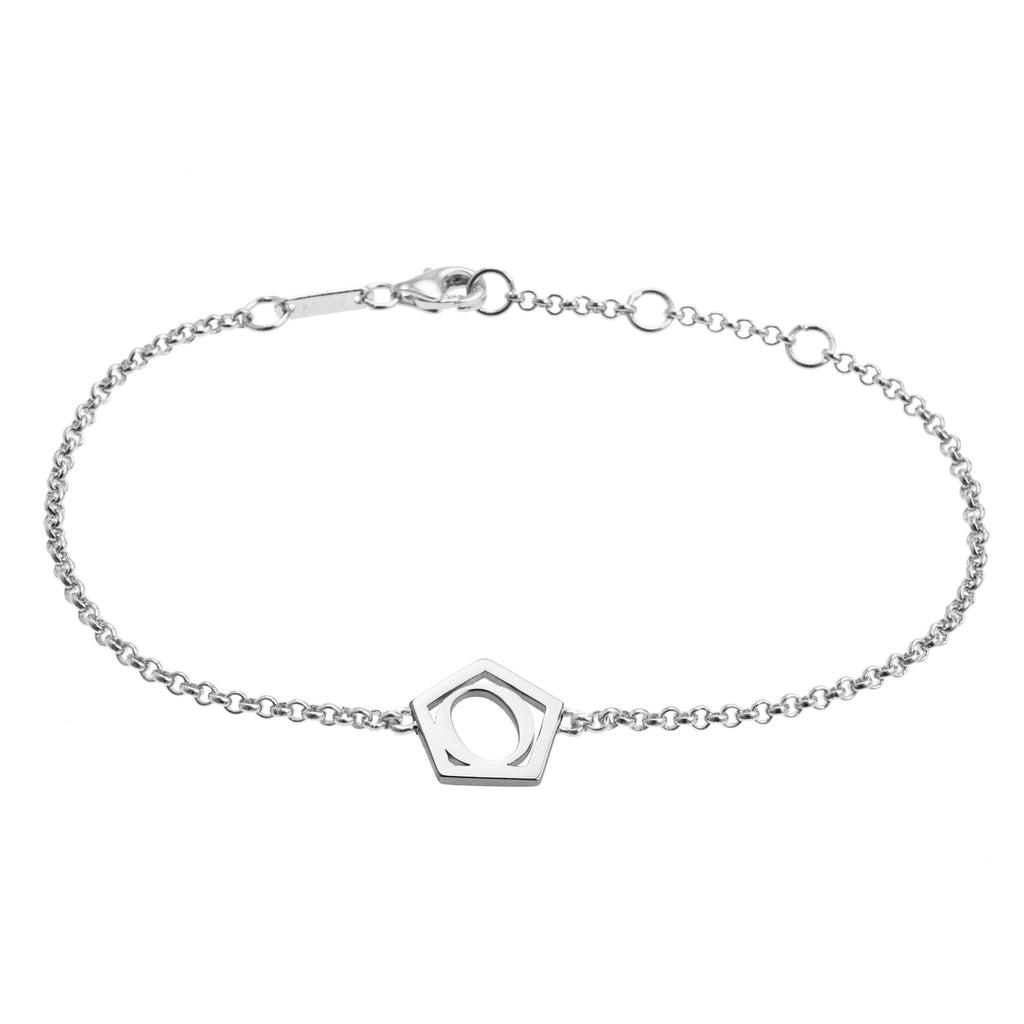 Geometrical Letter Bracelet O - Charlotte Bonde Sthlm
