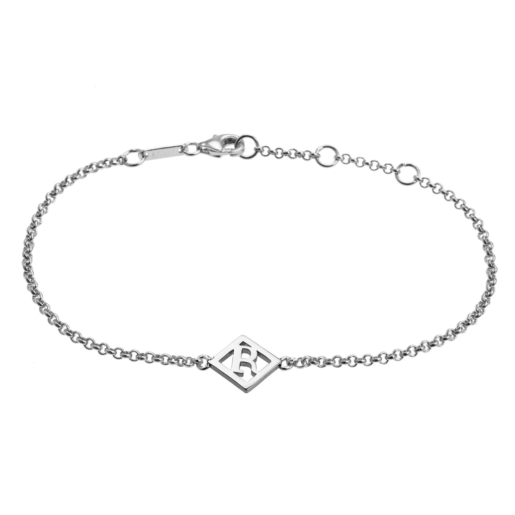 Geometrical Letter Bracelet R - Charlotte Bonde Sthlm