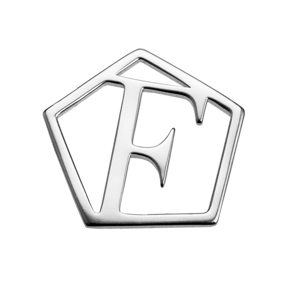 Geometrical Letter Pendant F - Charlotte Bonde Sthlm