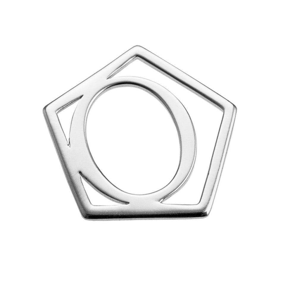 Geometrical Letter Pendant O - Charlotte Bonde Sthlm