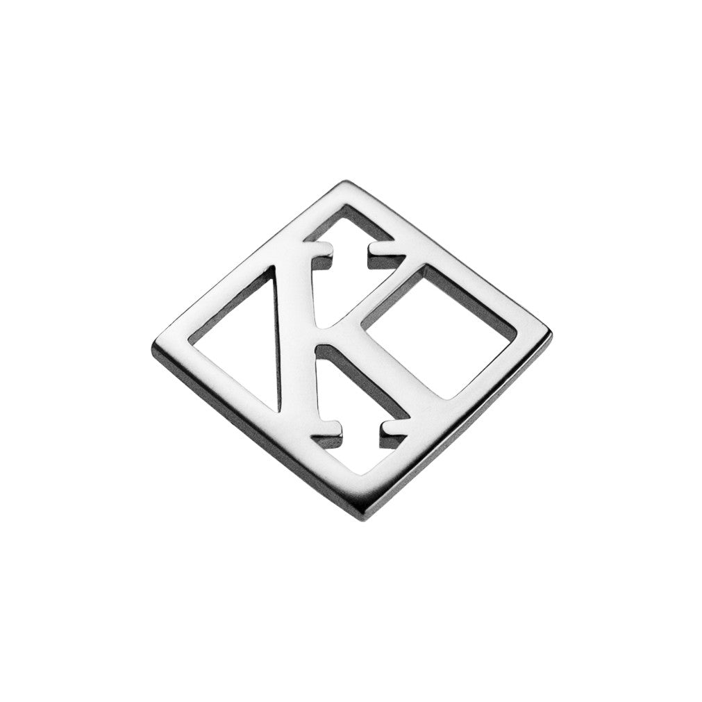 Geometrical Letter Pendant K - Charlotte Bonde Sthlm