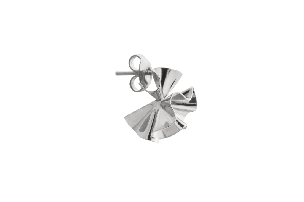 Hedvig Deco Petite Hoops Silver Plated - Charlotte Bonde Sthlm