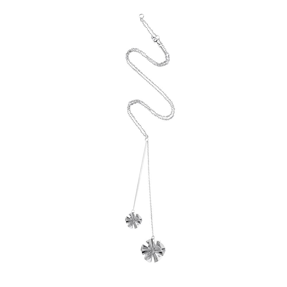 Hedvig Deco Y Necklace Silver Plated - Charlotte Bonde Sthlm