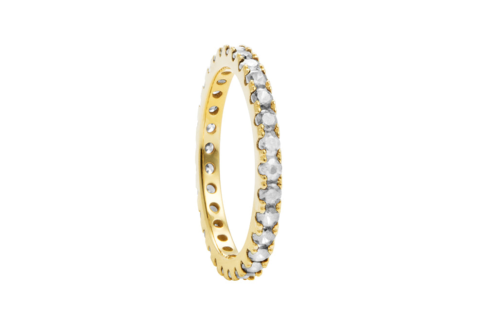 Irma Eternity Ring Rock Crystal - Charlotte Bonde