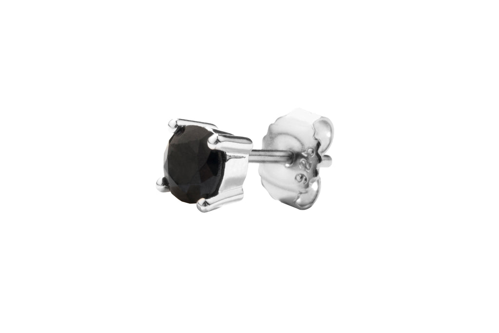 Irma Solitaire Studs Obsidian - Charlotte Bonde Sthlm