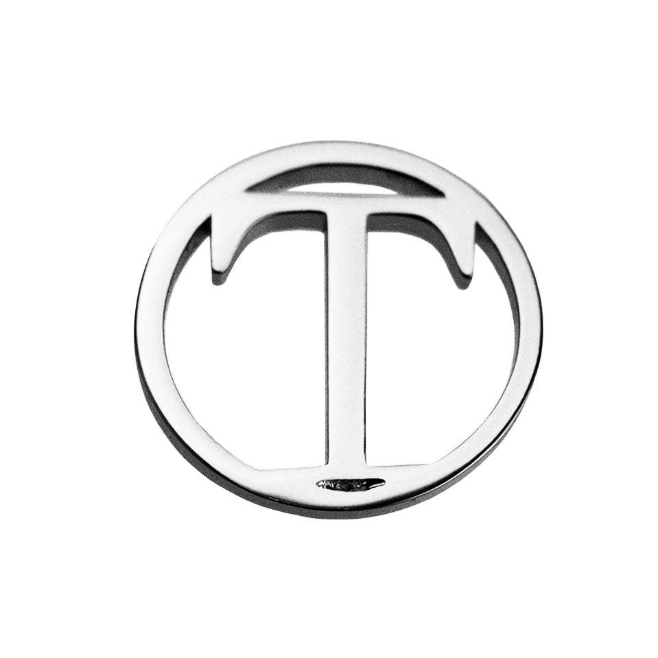 Geometrical Letter Pendant T - Charlotte Bonde Sthlm