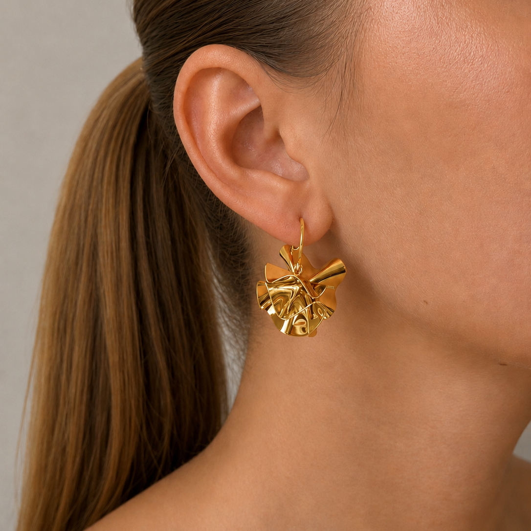 Hedvig Deco Hoops Gold