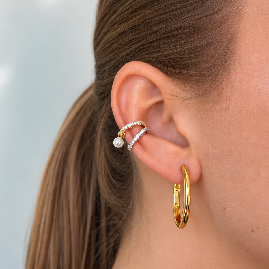 Irma Ear Cuff Gold - Charlotte Bonde Sthlm