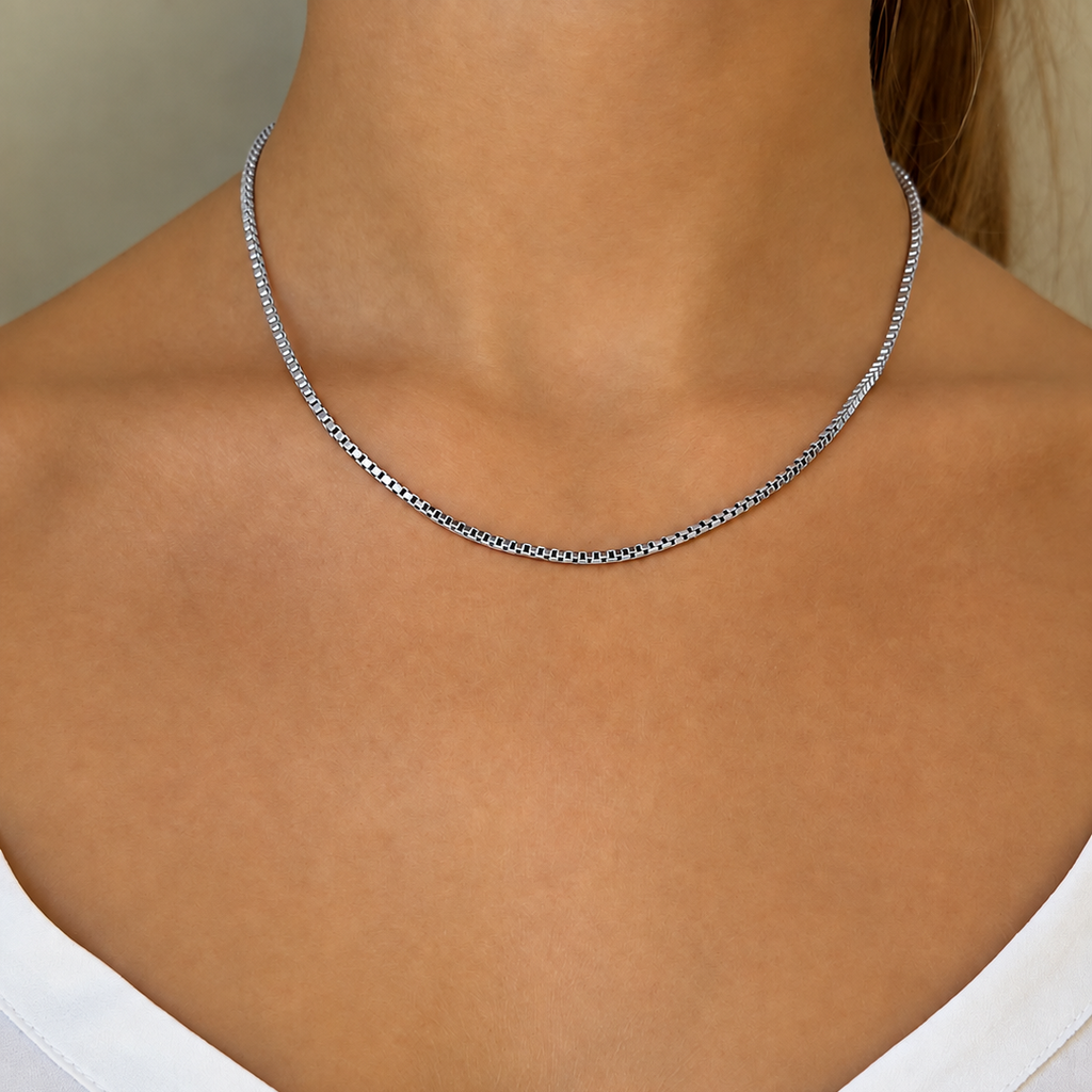 Signature Stack Venezia Chain 45 cm Silver 2 mm - Charlotte Bonde Sthlm