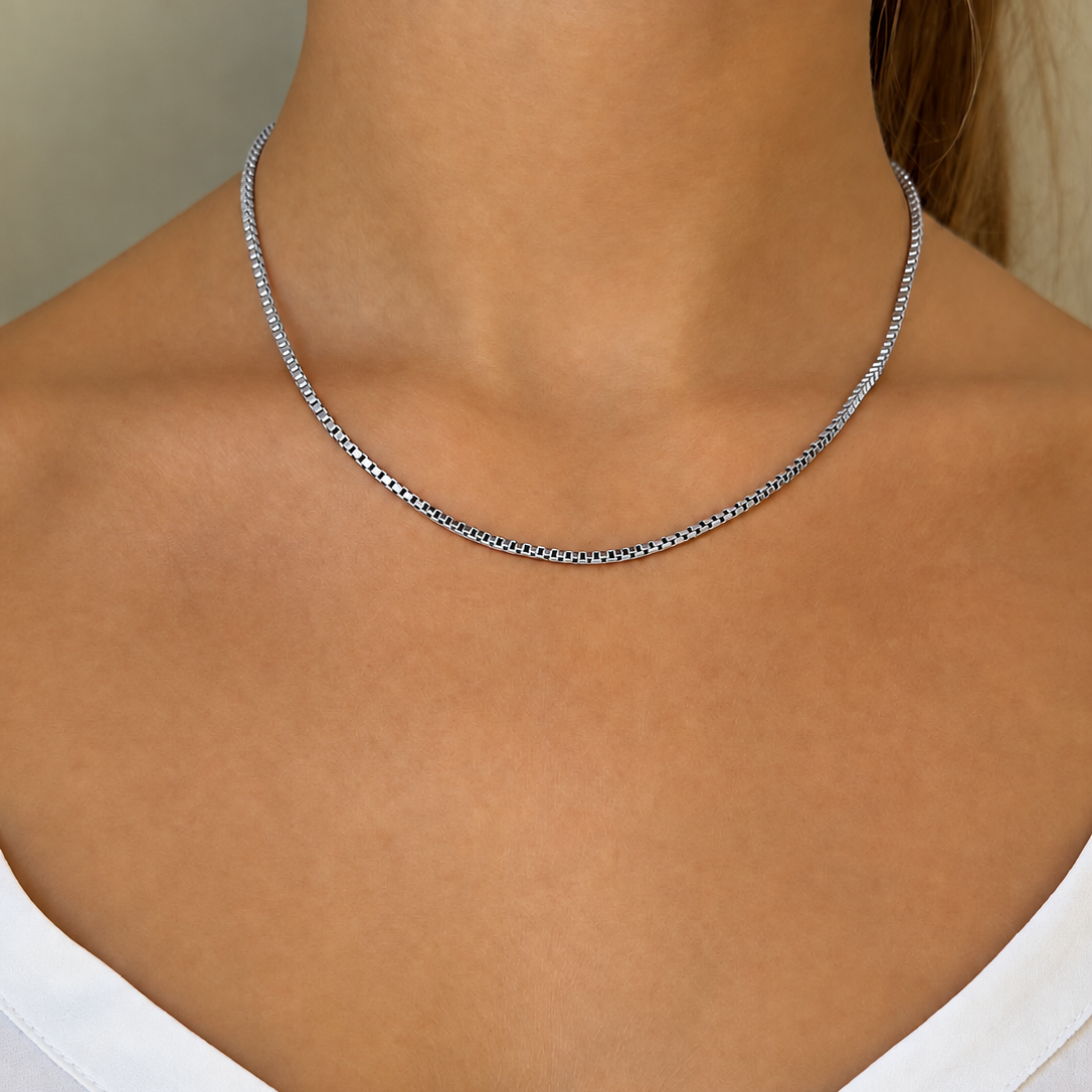 Signature Stack Venezia Chain 45 cm Silver 2 mm