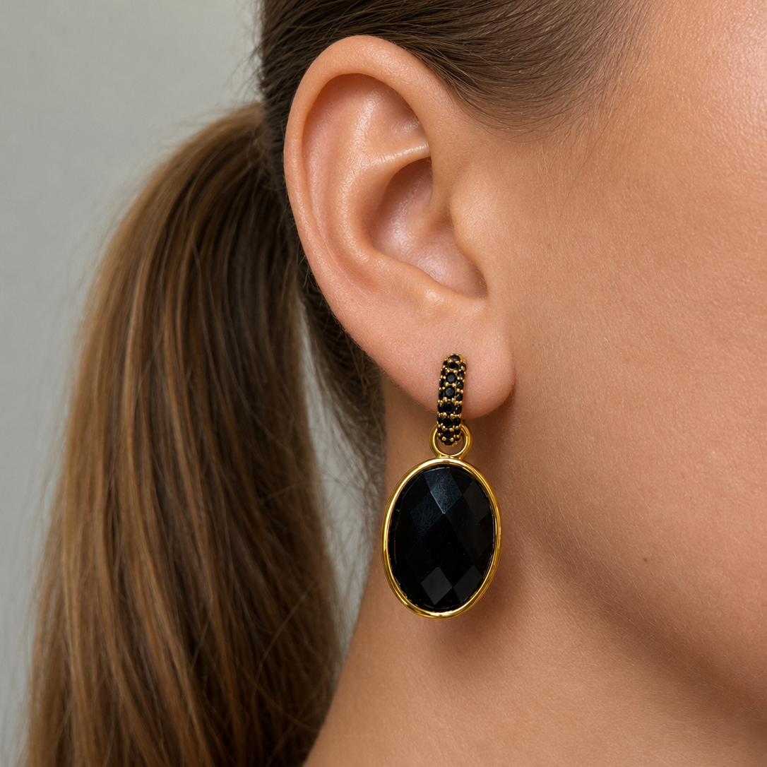 Paulina Vanity Pendant Black Gold