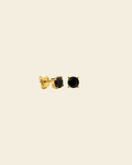 Irma Solitaire Studs Obsidian