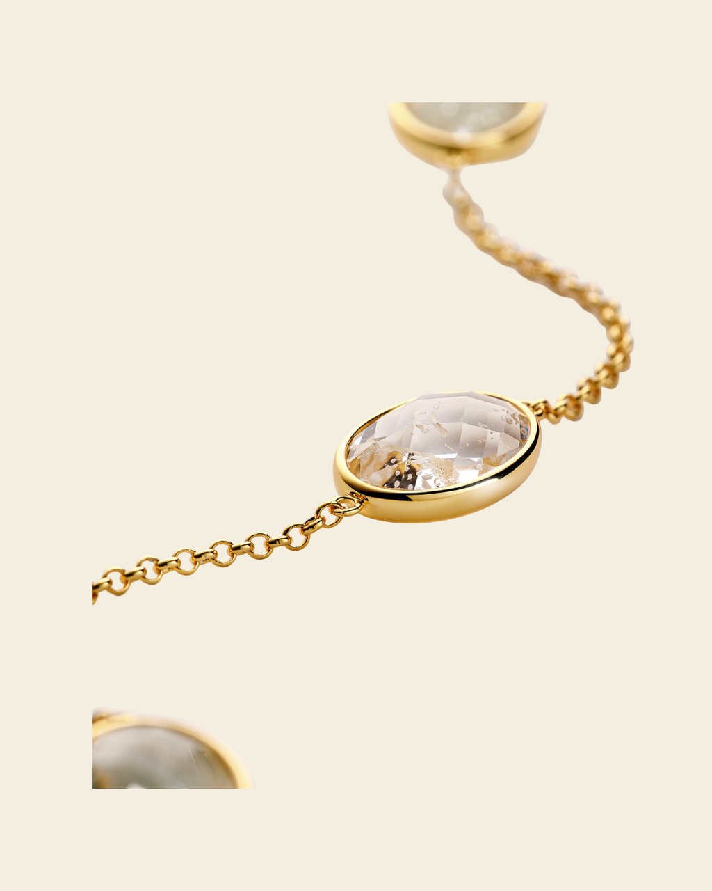 Paulina Just Perfect Necklace Aqua Green Gold