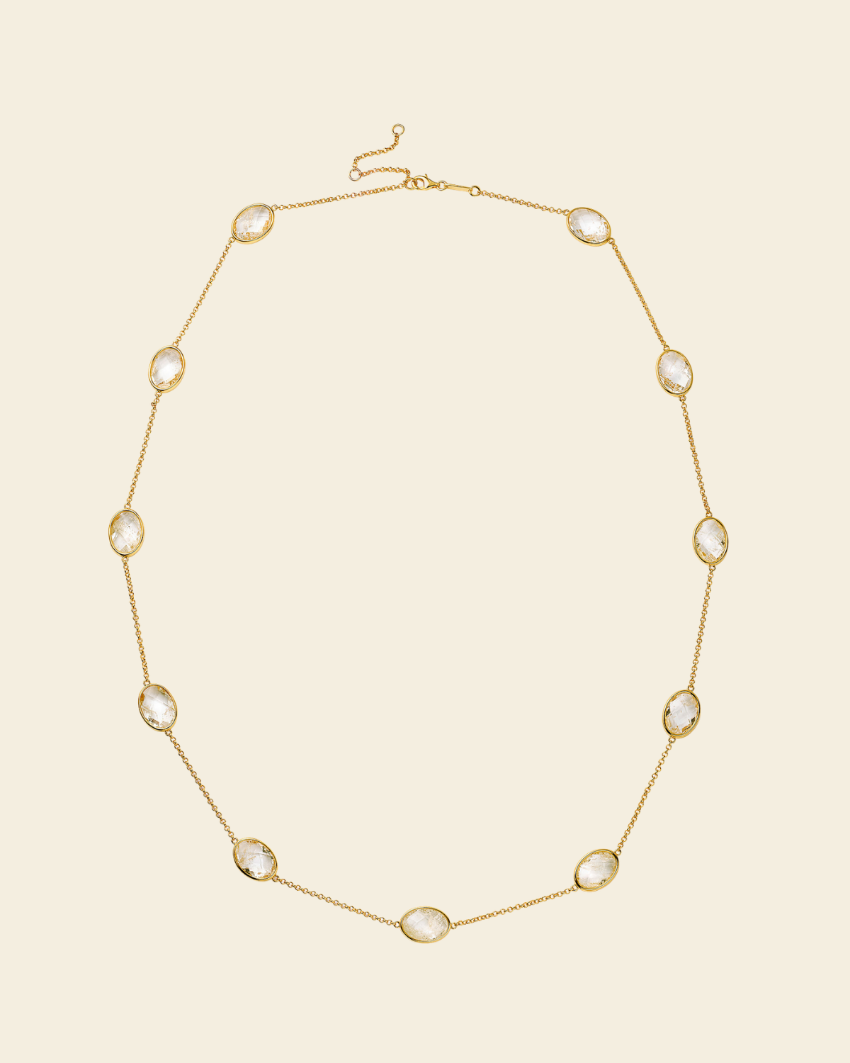 Paulina Just Perfect Necklace Aqua Green Gold