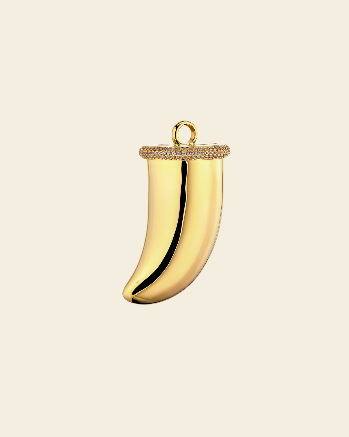 Bianca Boho Horn Pendant Gold - Charlotte Bonde Sthlm