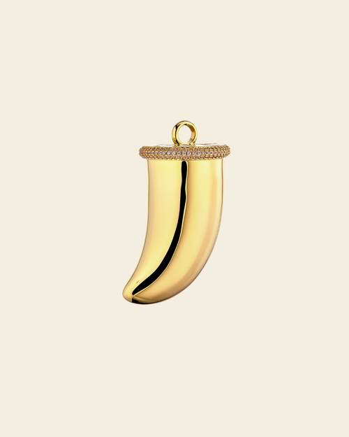 Bianca Boho Horn Pendant Gold - Charlotte Bonde Sthlm