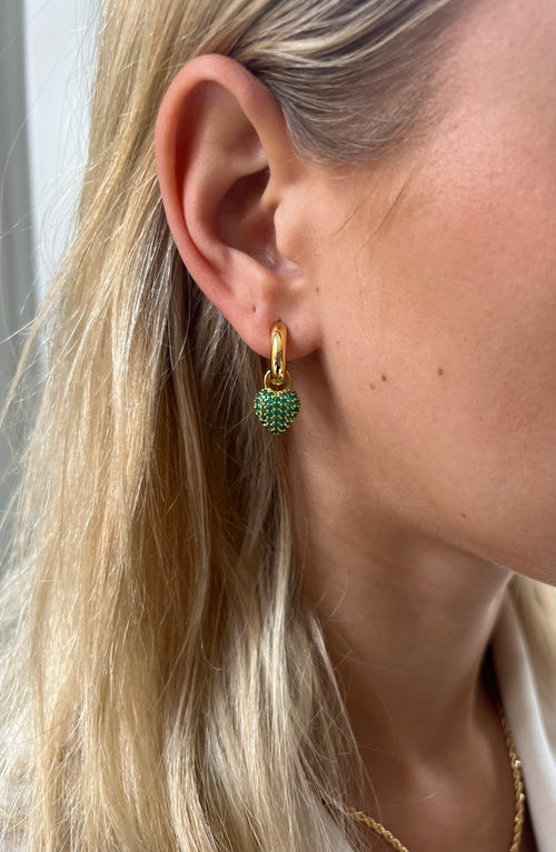 Eternal Heart Mini Pendant Green Spinel - Charlotte Bonde Sthlm