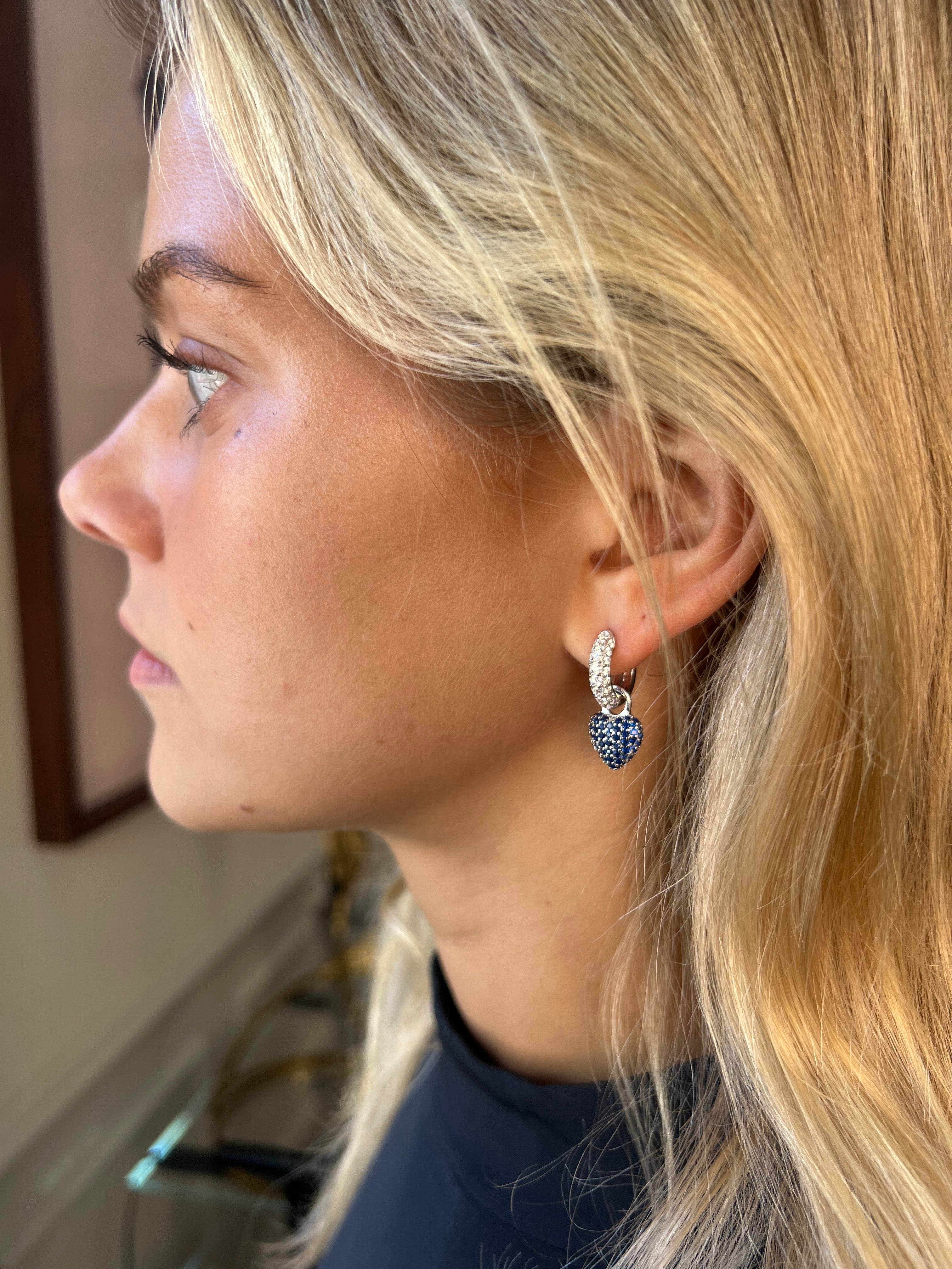 Eternal Heart Mini Pendant Blue Spinel - Charlotte Bonde Sthlm