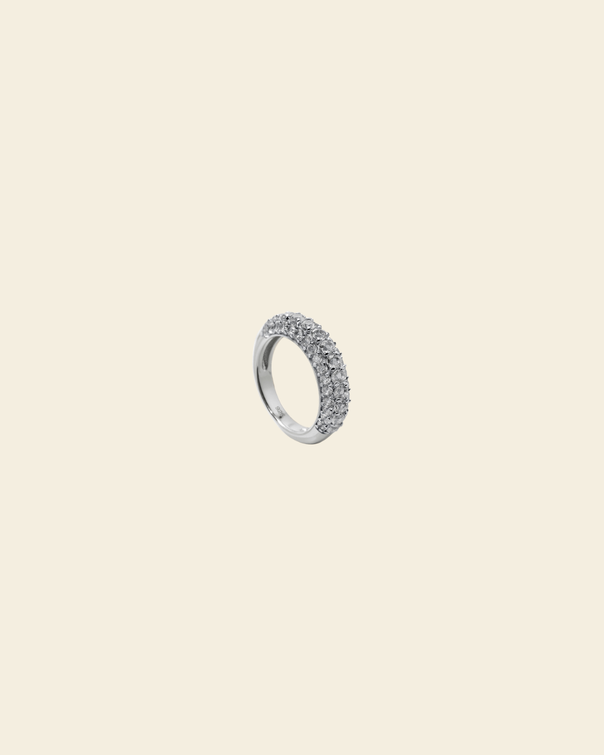 Timeless Chunky Ring Rock Crystal