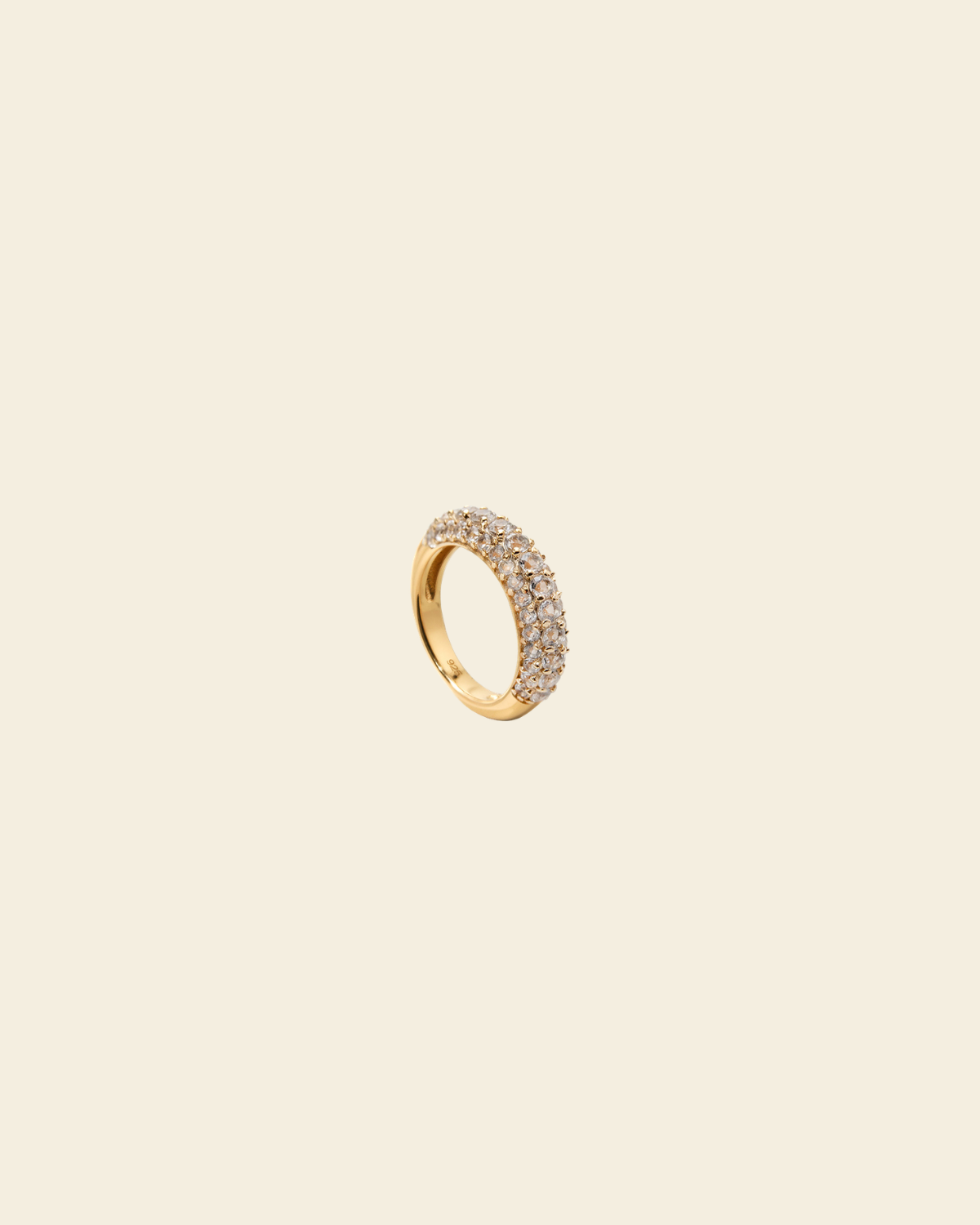 Timeless Chunky Ring Rock Crystal
