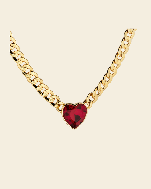 Eternal Love Vanity Necklace Red Crystal - Charlotte Bonde Sthlm