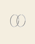 Irma Eternity Amazon Hoops Black Spinel Silver - Charlotte Bonde Sthlm