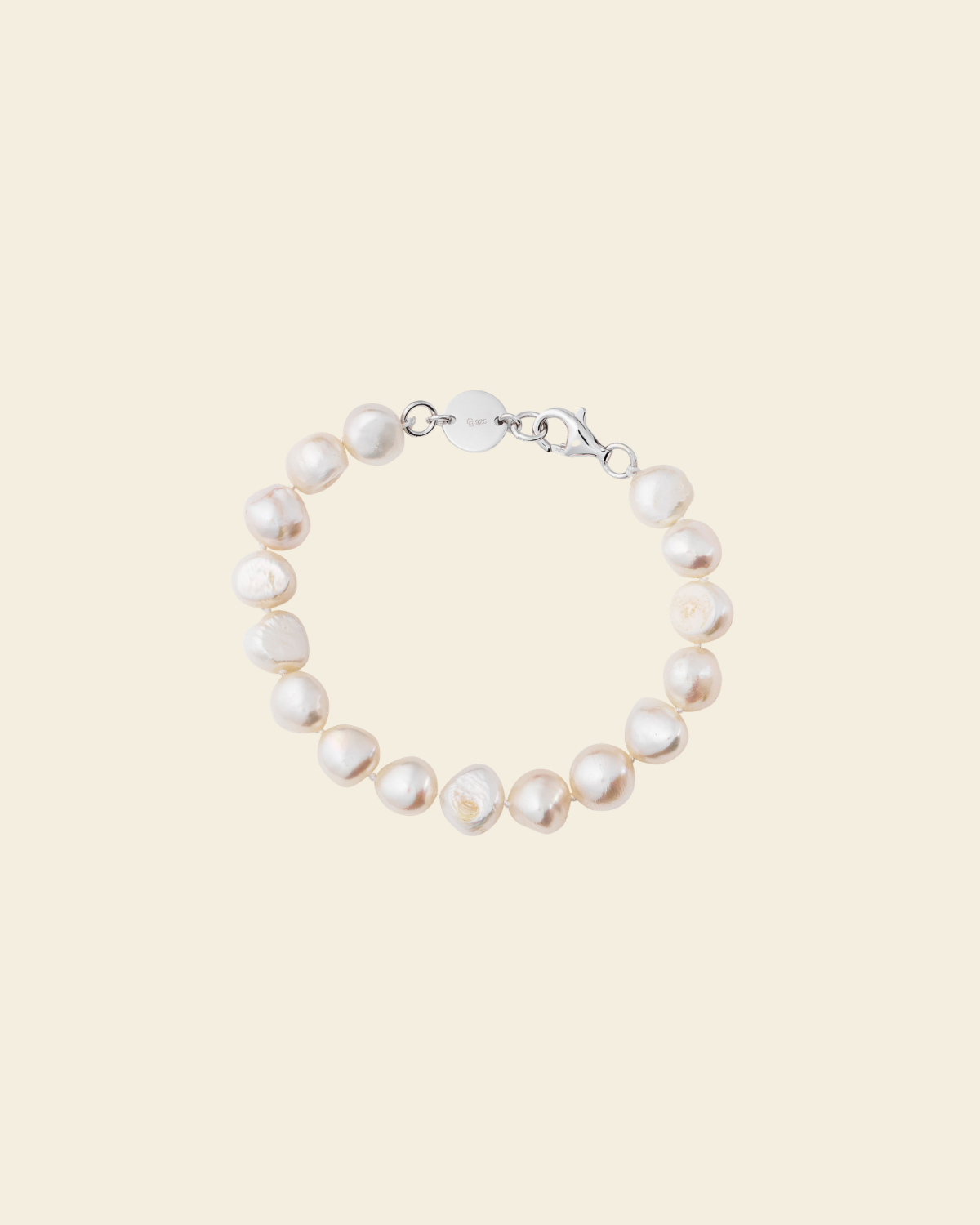 Signature Vanity White Pearl Bracelet