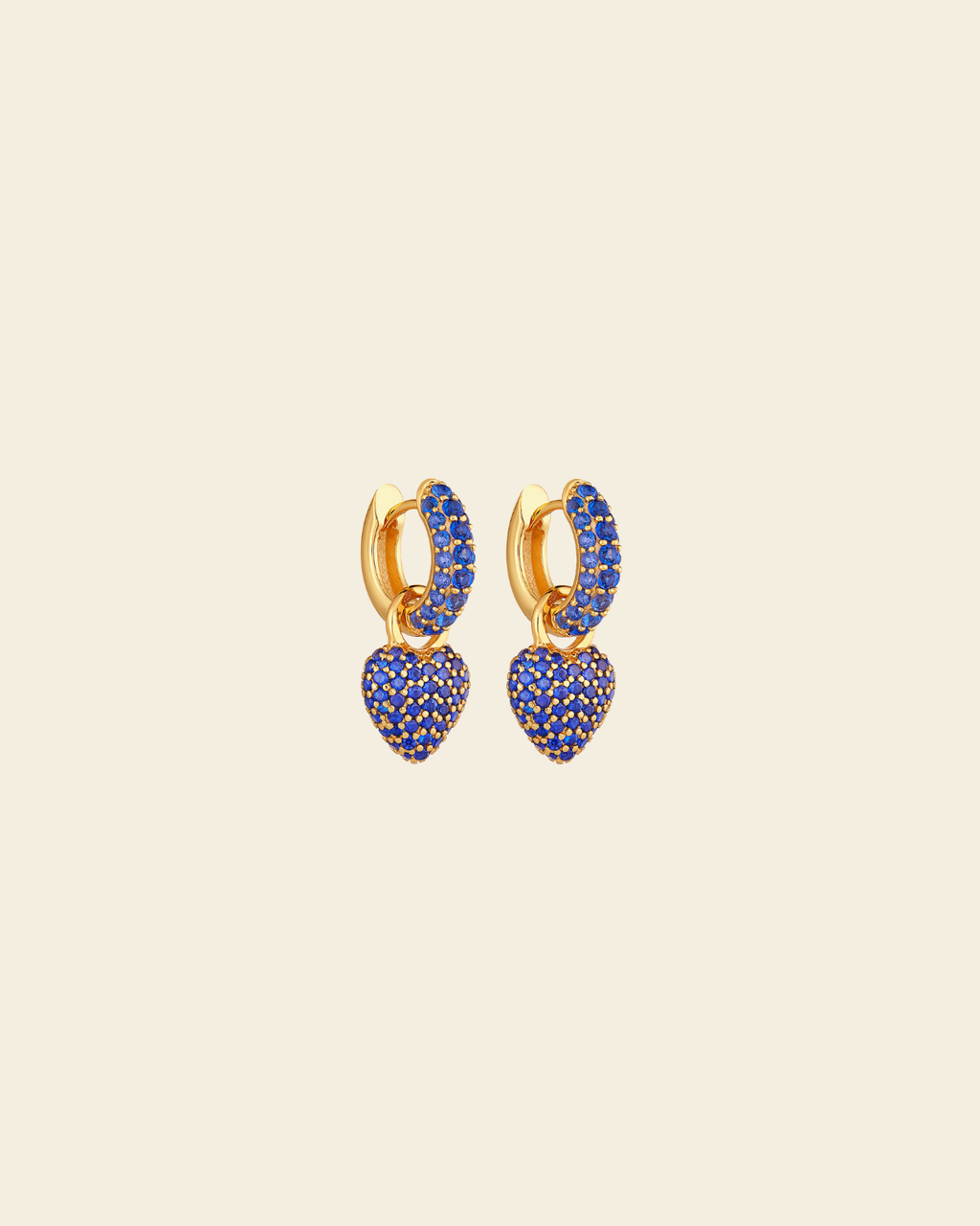 Timeless Tiny Hoops Blue Spinel