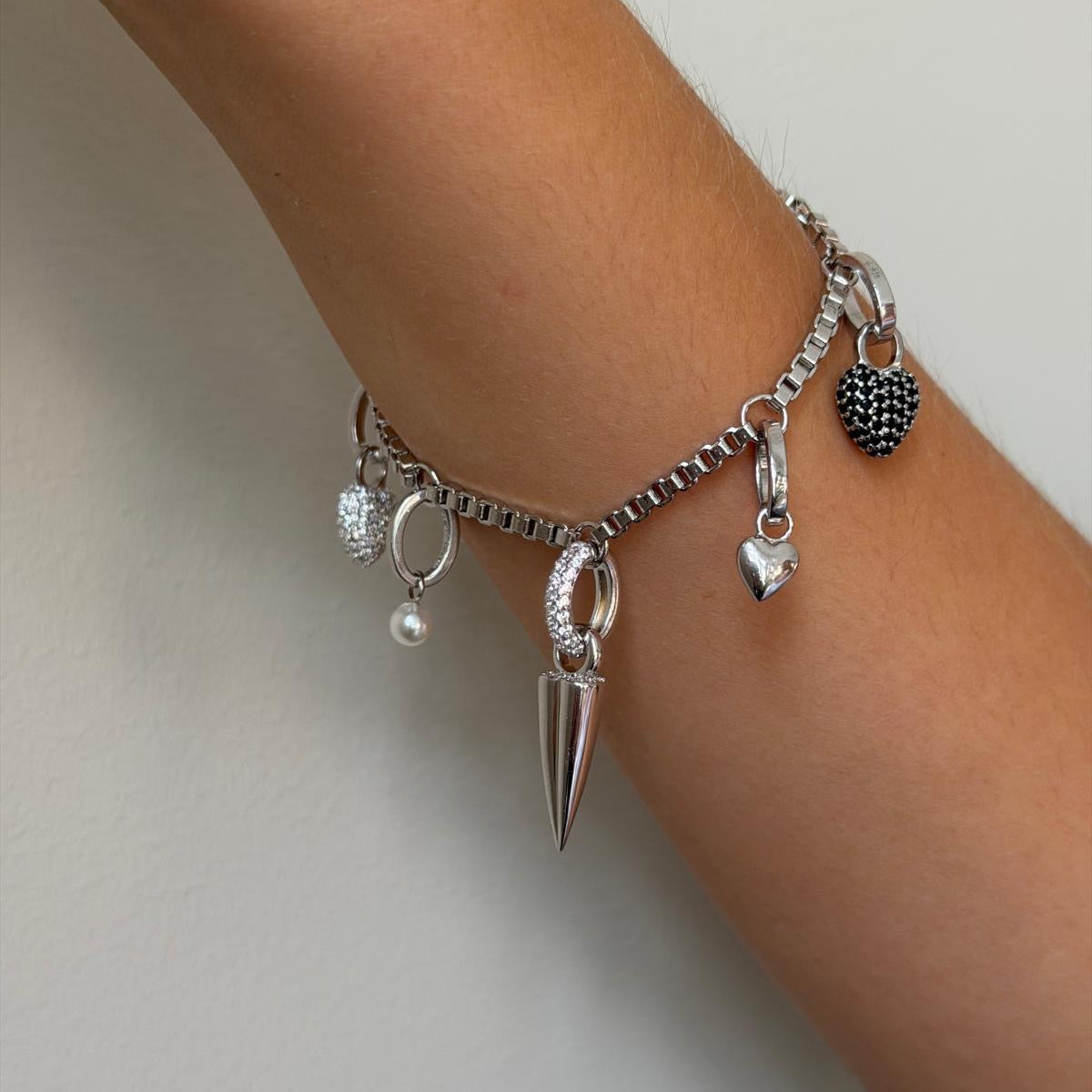 Signature Venezia Charm Bracelet Silver