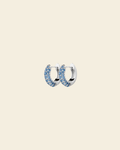 Timeless Tiny Hoops Blue Spinel - Charlotte Bonde Sthlm