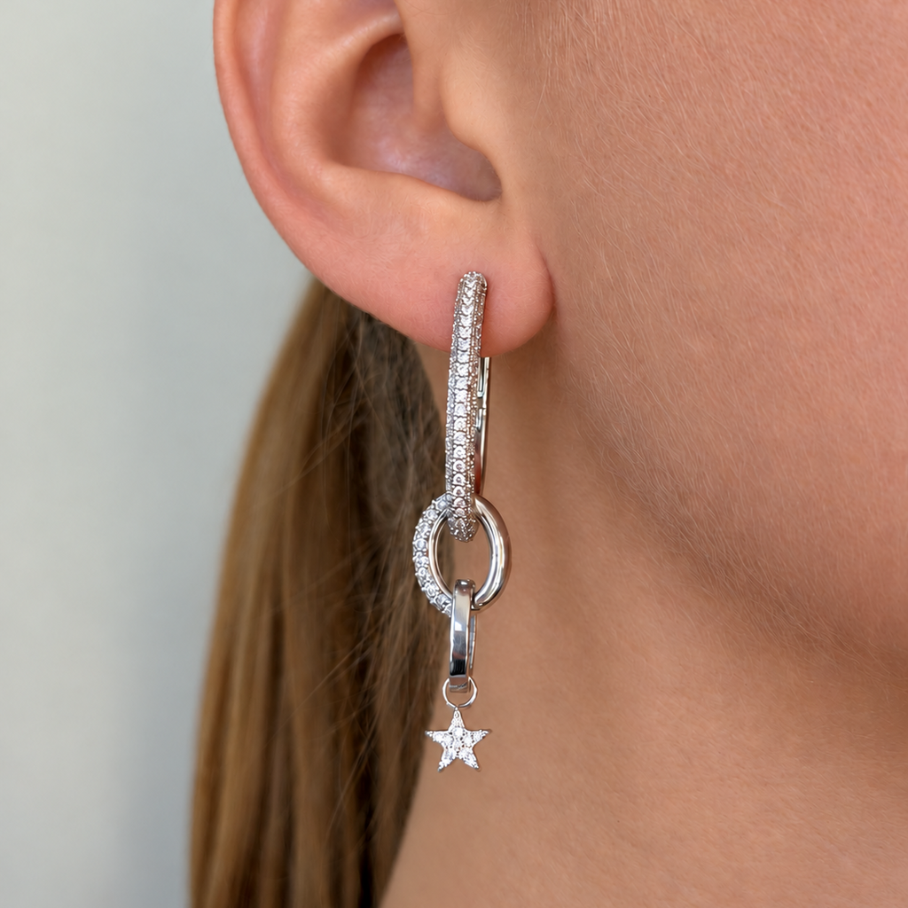 Timeless Clasp Rock Crystal Silver - Charlotte Bonde Sthlm