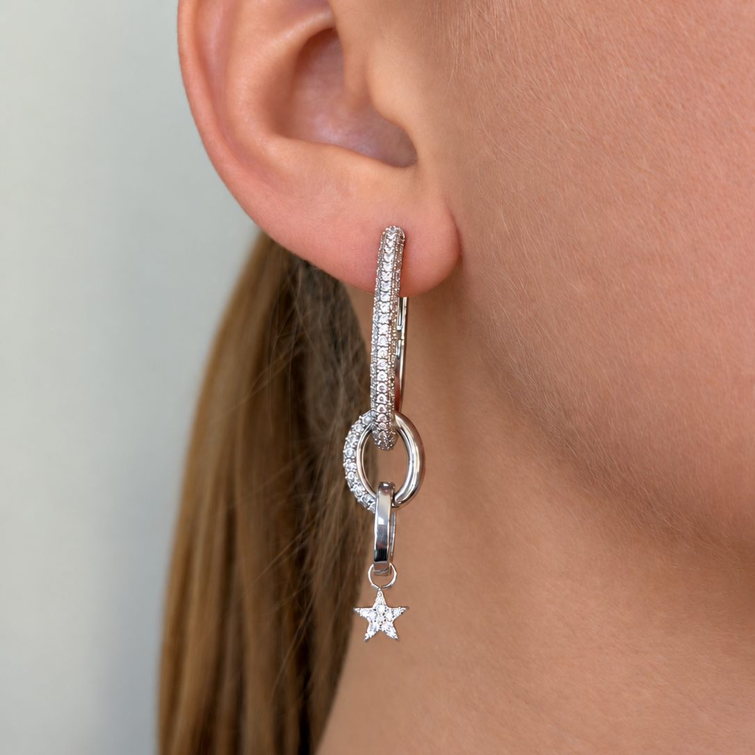 Timeless Clasp Rock Crystal Silver