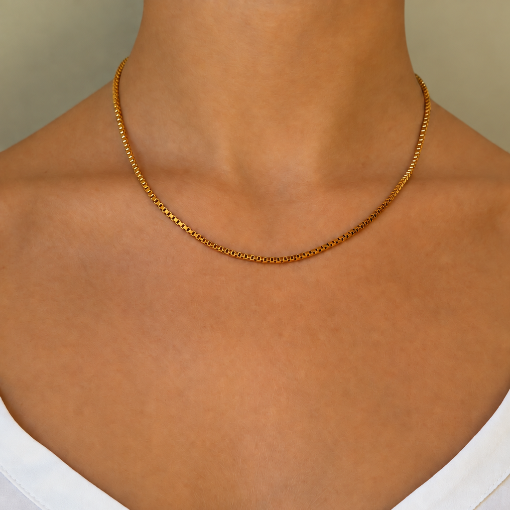 Signature Stack Venezia Chain 45 cm Gold 2 mm - Charlotte Bonde Sthlm