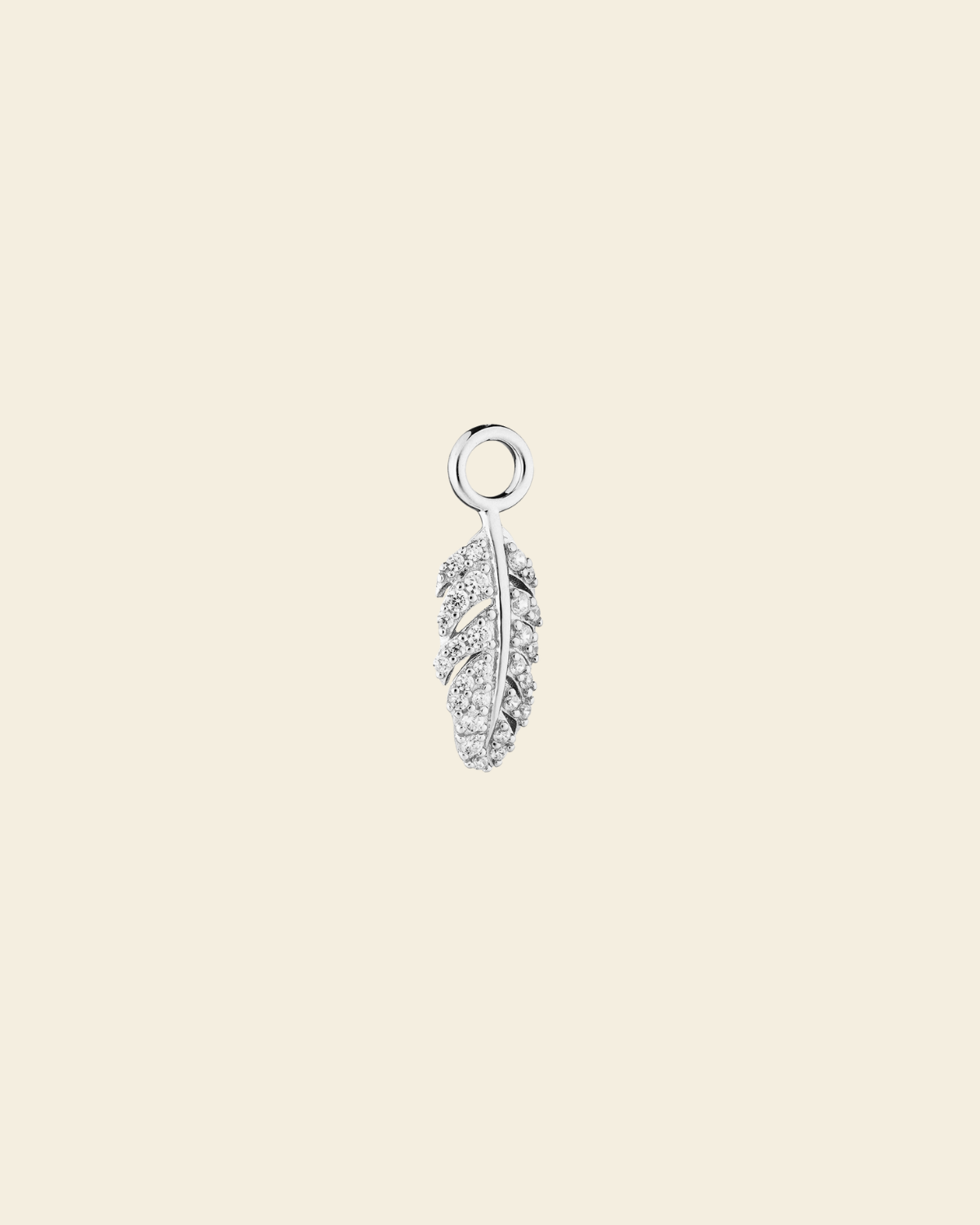 Signature Boho Feather Pendant Rock Crystal