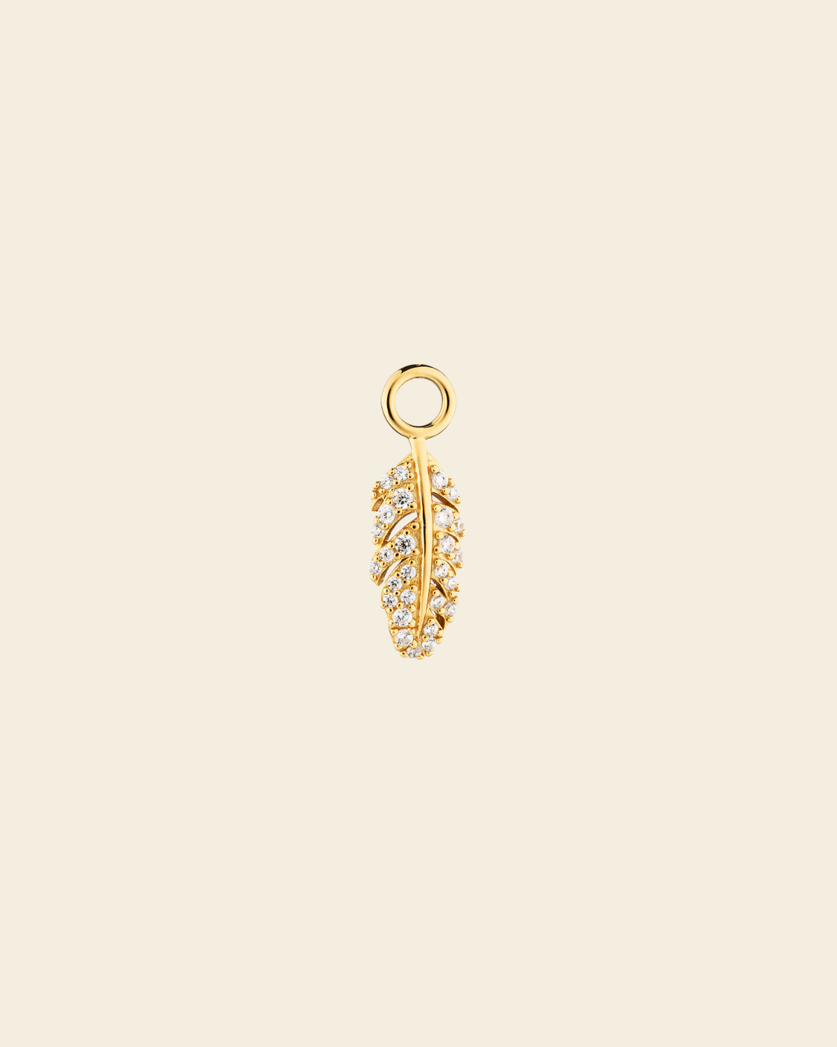 Signature Boho Feather Pendant Rock Crystal