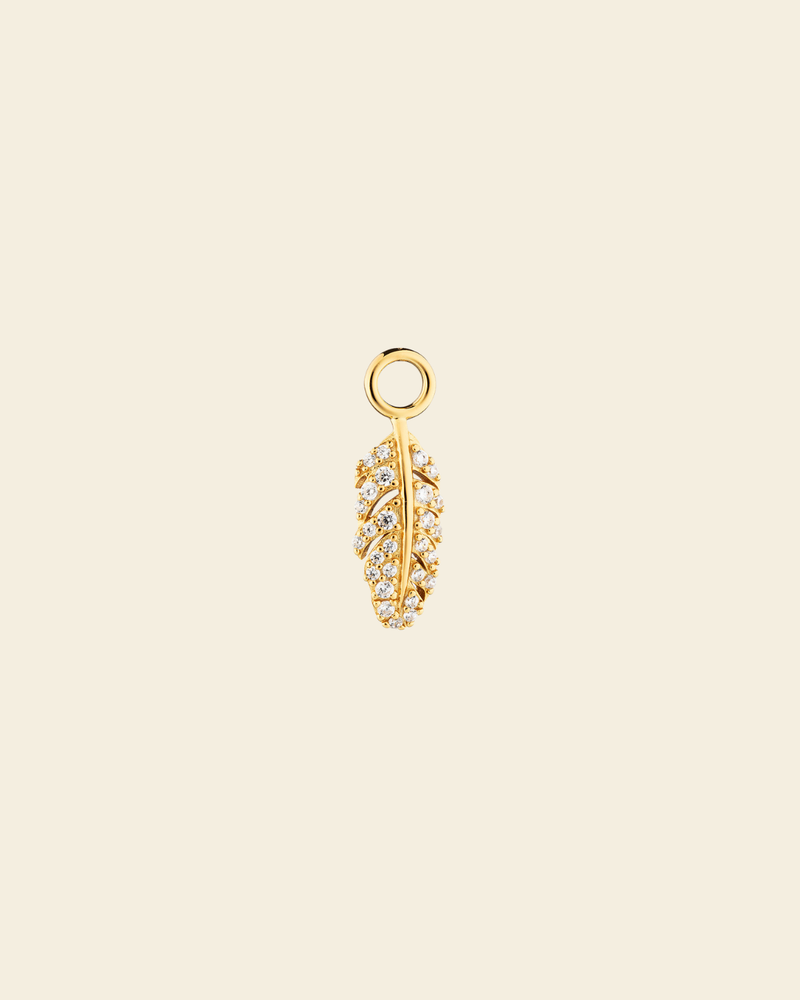 Signature Boho Feather Pendant Rock Crystal - Charlotte Bonde Sthlm