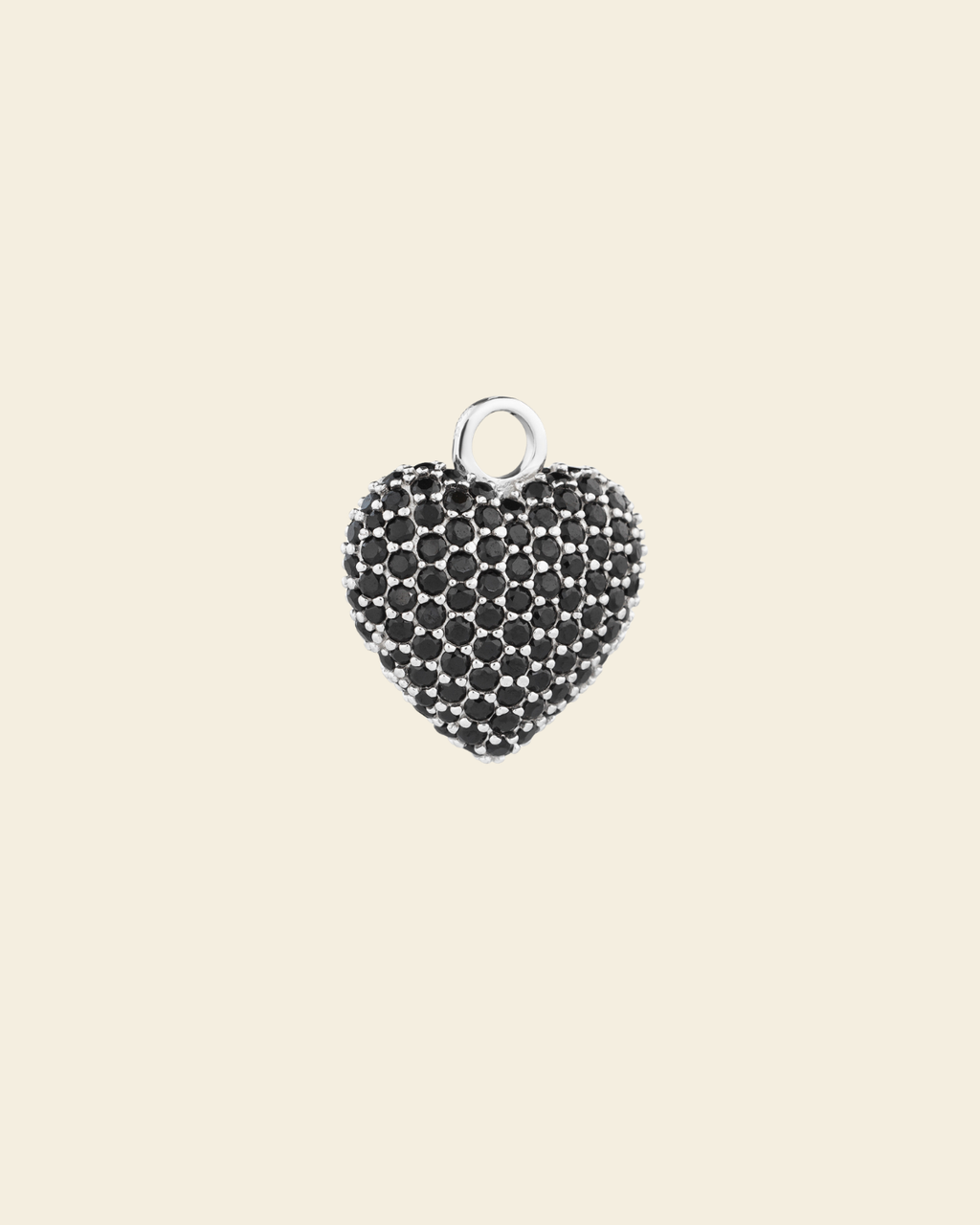 Signature Eternal Heart Pendant Black Spinel