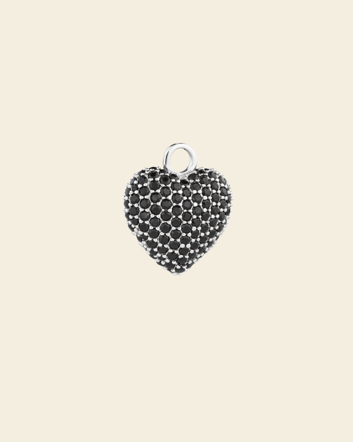 Signature Eternal Heart Pendant Black Spinel
