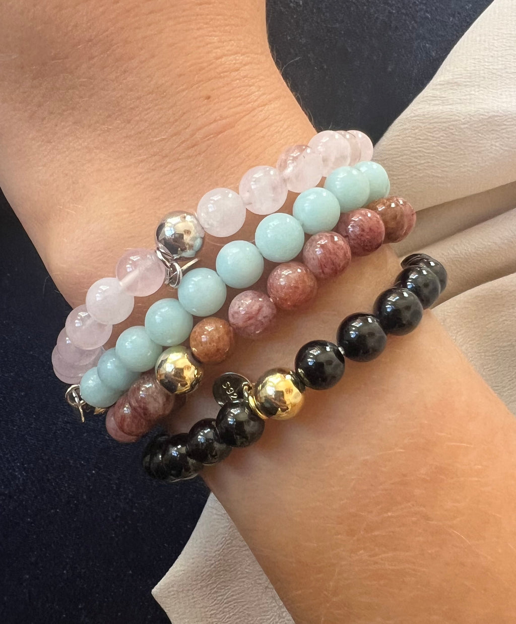 Timeless Stone Bracelet Amazonite - Charlotte Bonde Sthlm