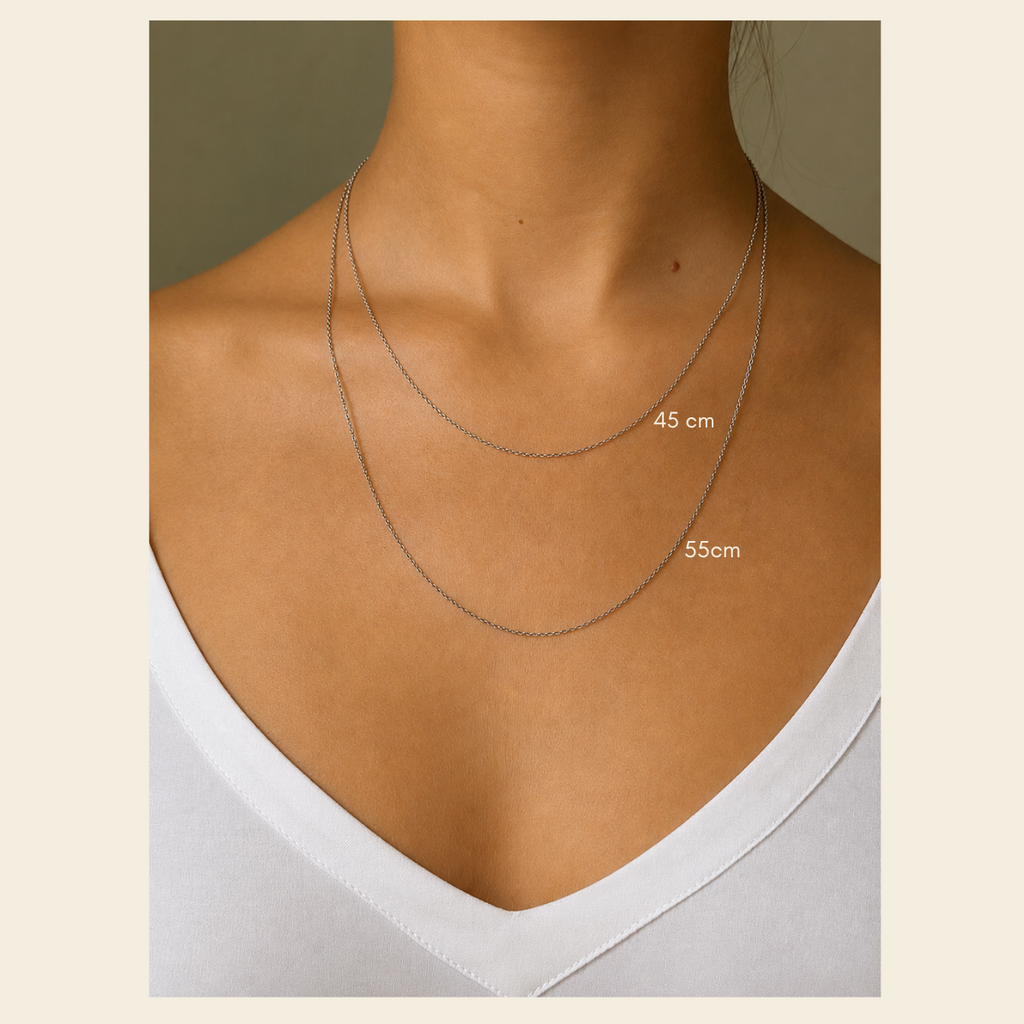 Signature Stack Chain Silver 55 cm