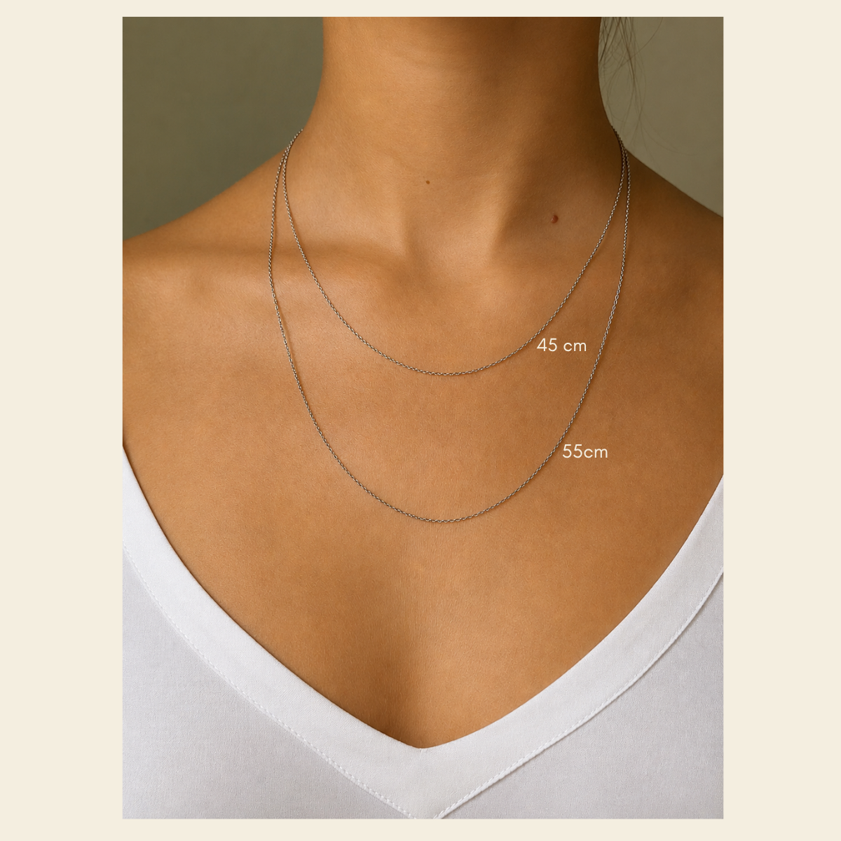 Signature Stack Chain Silver 45 cm