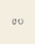 Timeless Tiny Hoops Rock Crystal Silver - Charlotte Bonde Sthlm