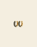 Timeless Tiny Hoops Black Spinel - Charlotte Bonde Sthlm