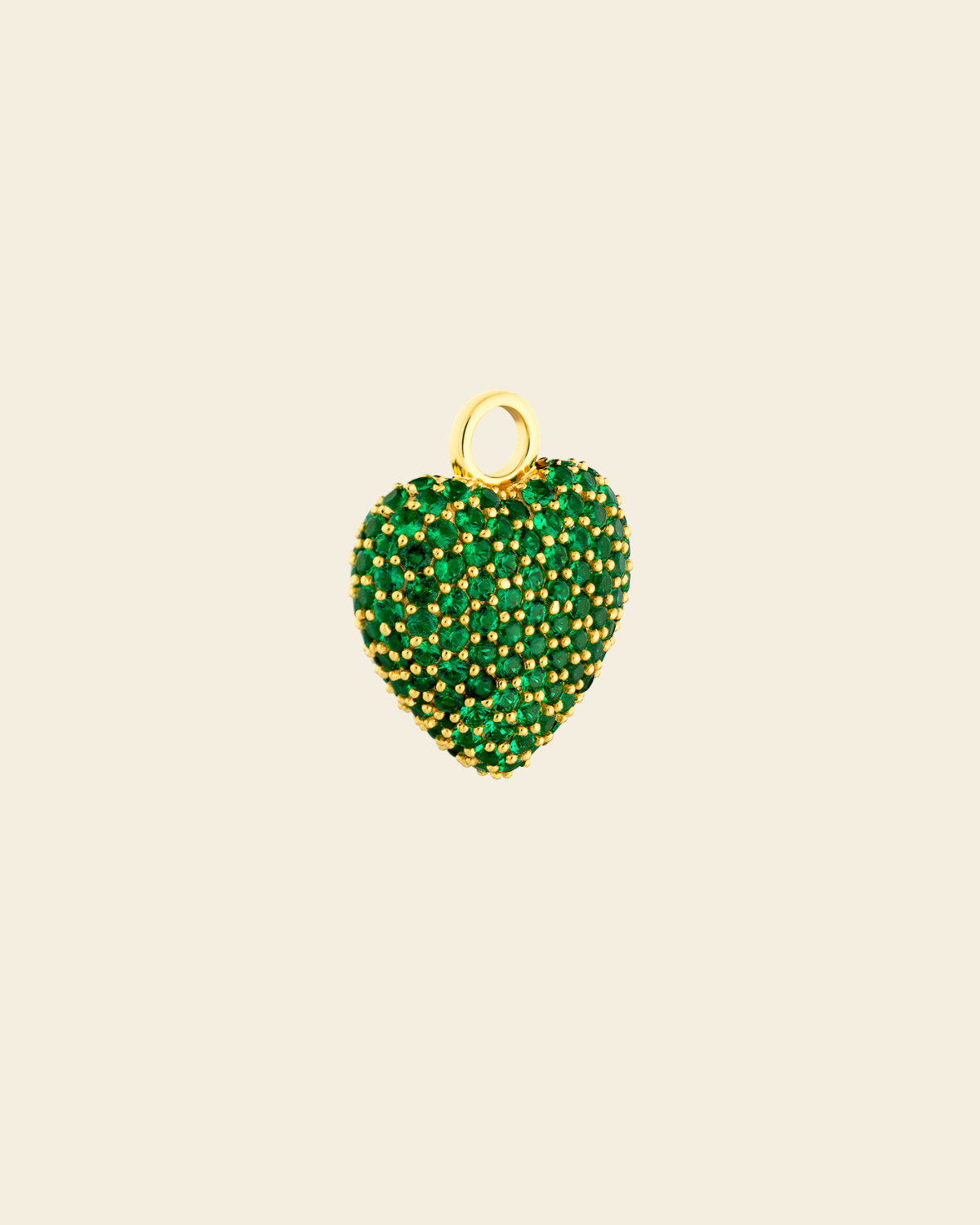 Signature Eternal Heart Pendant Green Spinel