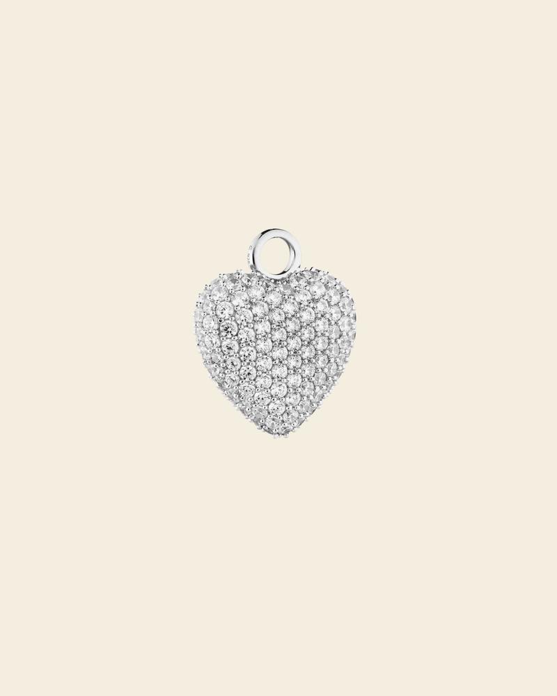 Signature Eternal Heart Pendant Rock Crystal - Charlotte Bonde Sthlm
