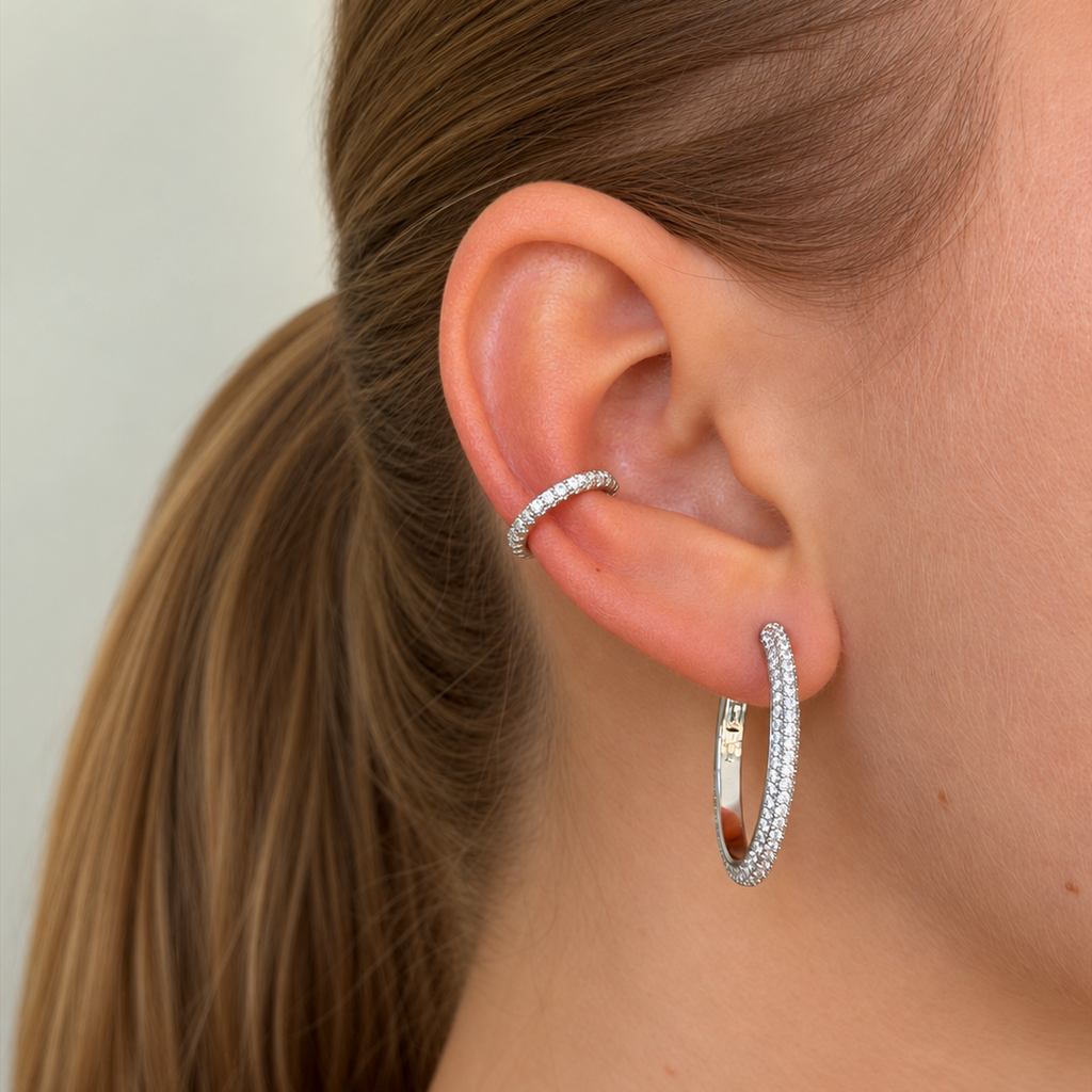 Irma Ear Cuff Silver - Charlotte Bonde Sthlm